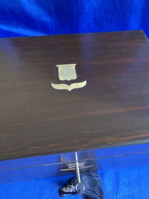 VICTORIAN COROMANDEL WRITING SLOPE - ADDITIONAL PHOTO 3
