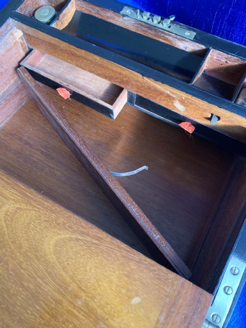 VICTORIAN COROMANDEL WRITING SLOPE - ADDITIONAL PHOTO 6