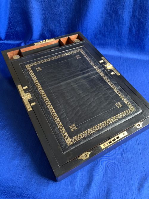 VICTORIAN COROMANDEL WRITING SLOPE - ADDITIONAL PHOTO 10
