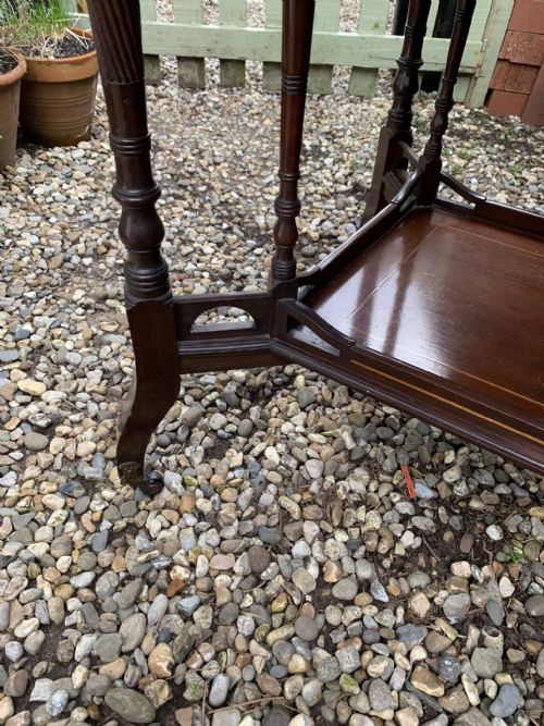 EDWARDIAN MAHOGANY OCCASIONAL OCTAGONAL TABLE - ADDITIONAL PHOTO 8