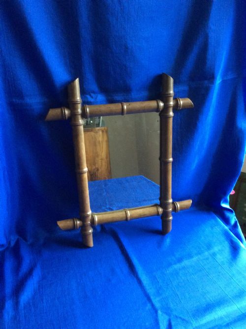 ANTIQUE FRENCH FAUX BAMBOO MIRROR