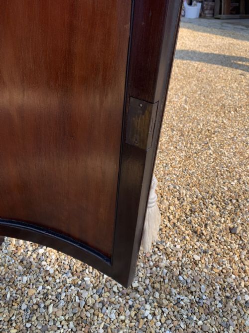 EDWARDIAN SHERATON STYLE GLASS CORNER CUPBOARD - ADDITIONAL PHOTO 10