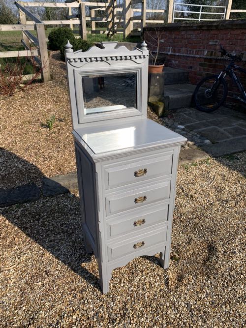 victorian shabby chic mahogany gentlemans dressing chest - CATEGORY: ANTIQUE DRESSING TABLES - DATED VICTORIAN