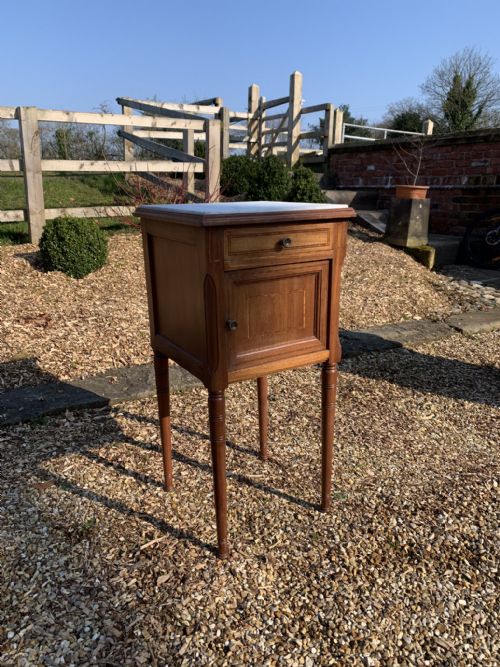 ANTIQUE FRENCH MAHOGANY BEDSIDE CABINET POT CUPBOARD - ADDITIONAL PHOTO 1