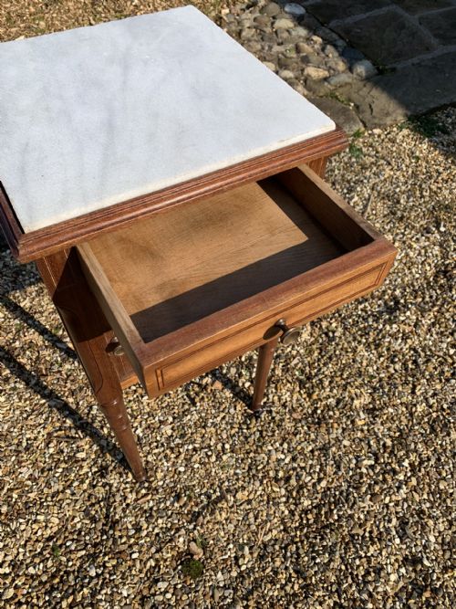 ANTIQUE FRENCH MAHOGANY BEDSIDE CABINET POT CUPBOARD - ADDITIONAL PHOTO 7