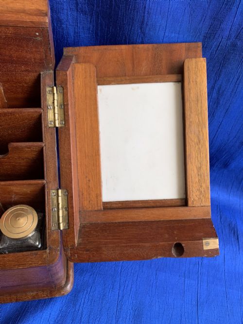 VICTORIAN WALNUT STATIONERY CABINET - ADDITIONAL PHOTO 3