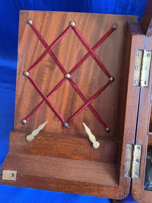 VICTORIAN WALNUT STATIONERY CABINET - ADDITIONAL PHOTO 4