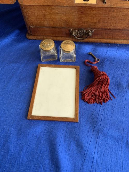 VICTORIAN WALNUT STATIONERY CABINET - ADDITIONAL PHOTO 5