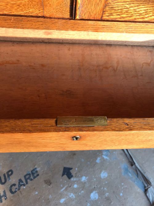 VICTORIAN OAK GLAZED BOOKCASE - ADDITIONAL PHOTO 4