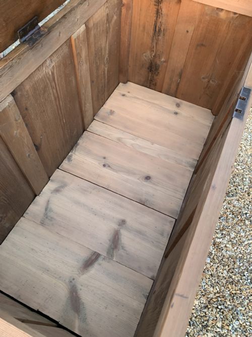 GEORGIAN PITCH PINE COFFER - ADDITIONAL PHOTO 3