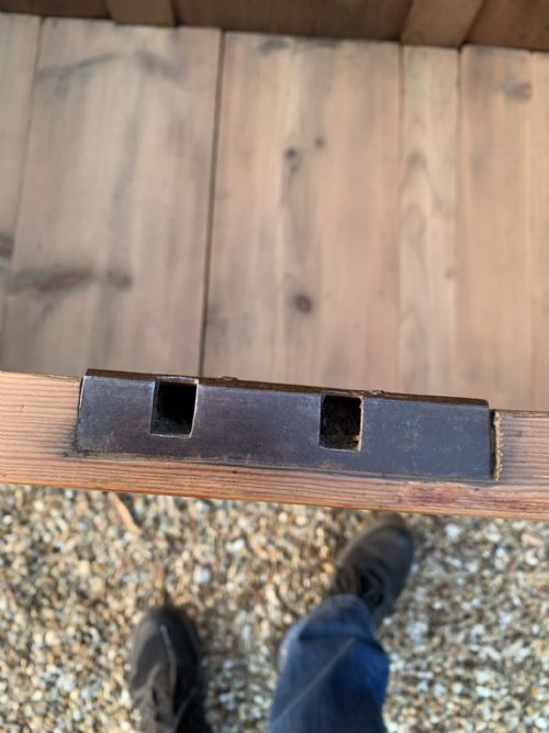 GEORGIAN PITCH PINE COFFER - ADDITIONAL PHOTO 5