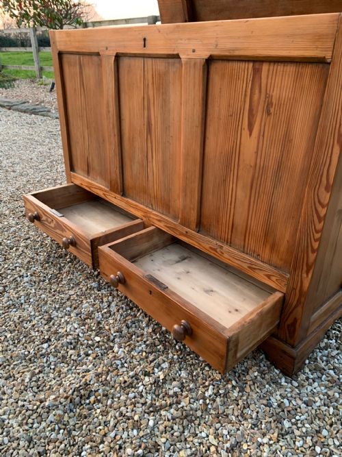 GEORGIAN PITCH PINE COFFER - ADDITIONAL PHOTO 8