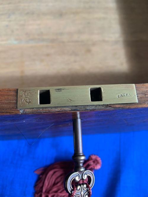 VICTORIAN OAK MILITARY CAMPAIGN DEED CHEST - ADDITIONAL PHOTO 4