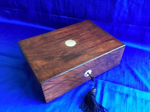 VICTORIAN WALNUT TRINKET KEEPSAKE BOX - ADDITIONAL PHOTO 1