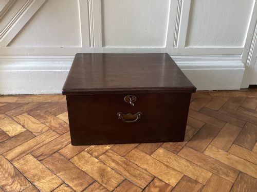 GEORGIAN MAHOGANY BIBLE BOX - ADDITIONAL PHOTO 5