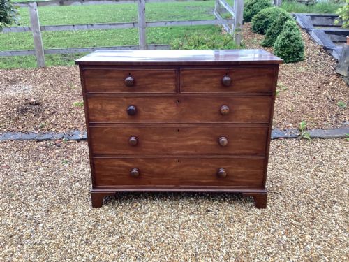 georgian mahogany chest of drawers - CATEGORY: ANTIQUE CHEST OF DRAWERS - DATED GEORGIAN