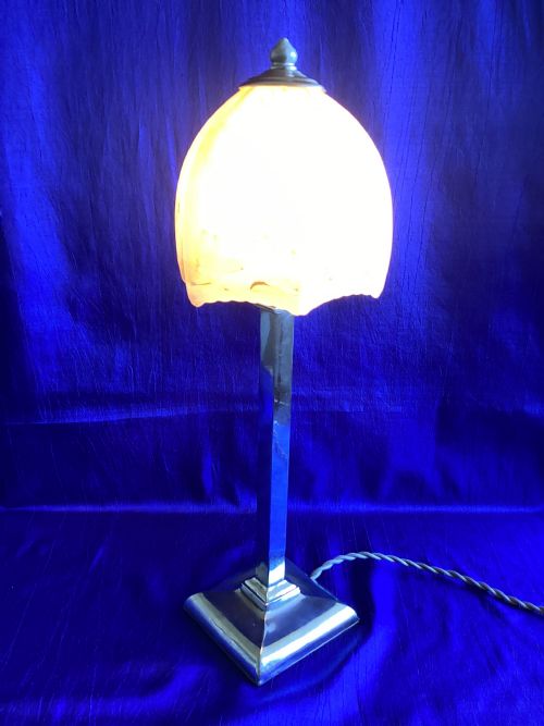 ART DECO CHROME TABLE LAMP - ADDITIONAL PHOTO 5