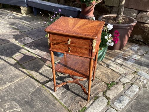 ANTIQUE FRENCH EMPIRE STYLE SIDE TABLE - ADDITIONAL PHOTO 2