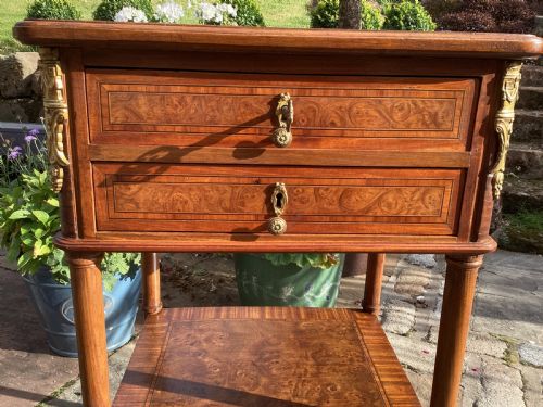 ANTIQUE FRENCH EMPIRE STYLE SIDE TABLE - ADDITIONAL PHOTO 4
