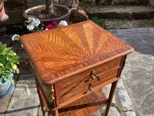 ANTIQUE FRENCH EMPIRE STYLE SIDE TABLE - ADDITIONAL PHOTO 7