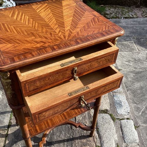 ANTIQUE FRENCH EMPIRE STYLE SIDE TABLE - ADDITIONAL PHOTO 10