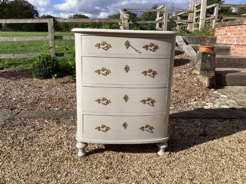 antique painted french empire style chest of drawers - CATEGORY: ANTIQUE CHEST OF DRAWERS - DATED 19TH CENTURY