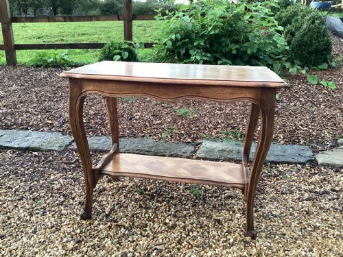 antique french oak side table - CATEGORY: ANTIQUE TABLES - DATED VICTORIAN