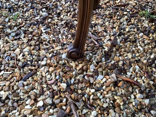 ANTIQUE FRENCH OAK SIDE TABLE - ADDITIONAL PHOTO 5