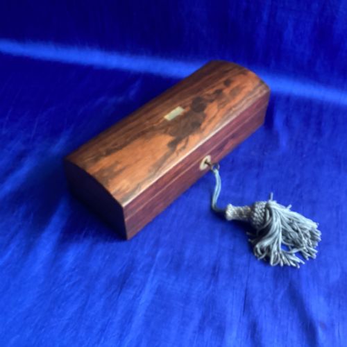 VICTORIAN ROSEWOOD DOMED GLOVE BOX - ADDITIONAL PHOTO 3