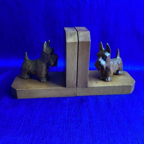ANTIQUE WESTIE SCOTTIE BOOKENDS - ADDITIONAL PHOTO 2