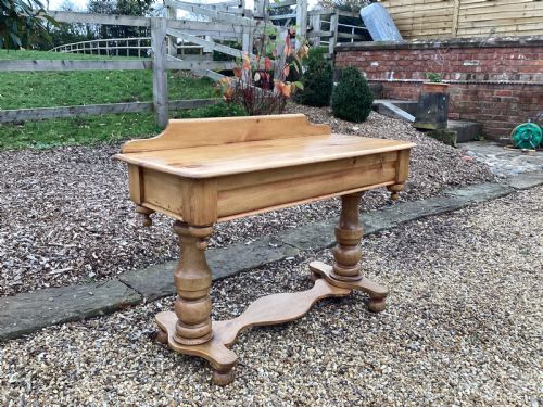 VICTORIAN PAIR OF PINE DRESSING TABLE AND WASHSTAND - ADDITIONAL PHOTO 7