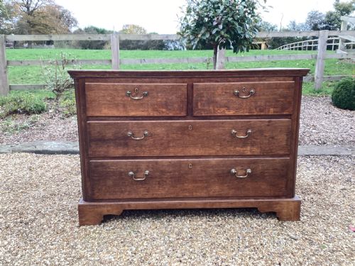 GEORGIAN OAK CHEST OF DRAWERS - ADDITIONAL PHOTO 2
