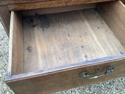 GEORGIAN OAK CHEST OF DRAWERS - ADDITIONAL PHOTO 7