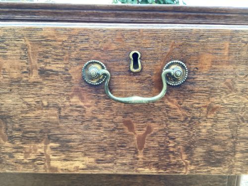 GEORGIAN OAK CHEST OF DRAWERS - ADDITIONAL PHOTO 9