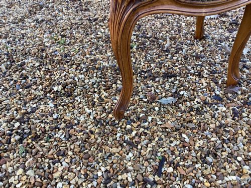 ANTIQUE FRENCH WALNUT SIDE CHAIR - ADDITIONAL PHOTO 7