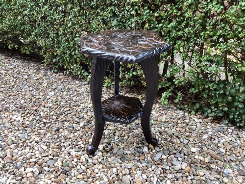 antique liberty japanese carved side table - CATEGORY: ANTIQUE TABLES - DATED 1900