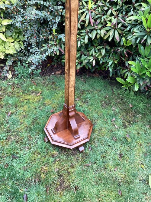 ANTIQUE ART DECO WALNUT STANDARD LAMP - ADDITIONAL PHOTO 6