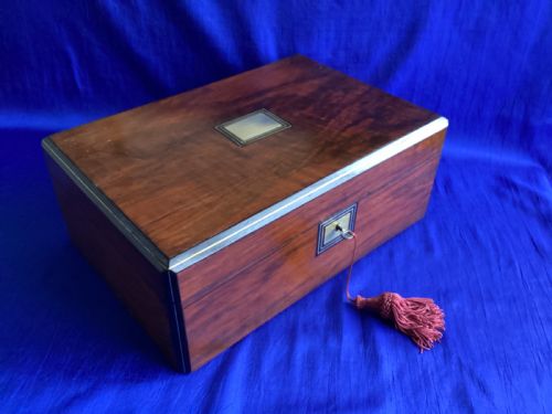 VICTORIAN MAHOGANY KEEPSAKE BOX - ADDITIONAL PHOTO 1