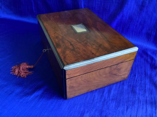 VICTORIAN MAHOGANY KEEPSAKE BOX - ADDITIONAL PHOTO 4