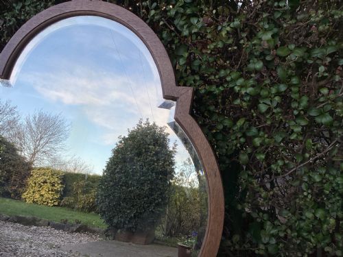 ANTIQUE FRENCH OAK MIRROR - ADDITIONAL PHOTO 3