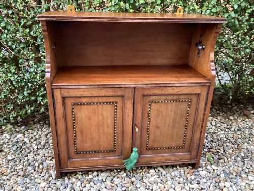 ARTS AND CRAFTS MAHOGANY WALL CUPBOARD - ADDITIONAL PHOTO 15