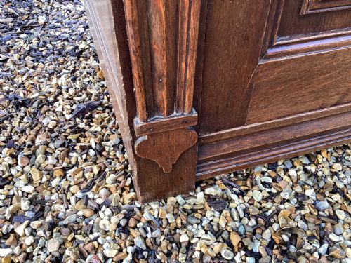 ANTIQUE OAK FRENCH PRESERVE CUPBOARD - ADDITIONAL PHOTO 4