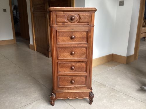 Antique French Walnut Bedside Cabinet