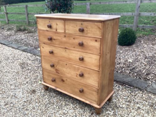 VICTORIAN PINE CHEST OF DRAWERS - ADDITIONAL PHOTO 7
