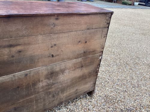 ANTIQUE GEORGIAN OAK CHEST OF DRAWERS - ADDITIONAL PHOTO 6