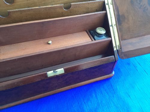 ANTIQUE WALNUT STATIONARY CABINET - ADDITIONAL PHOTO 6