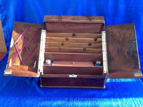 ANTIQUE WALNUT STATIONARY CABINET - ADDITIONAL PHOTO 3
