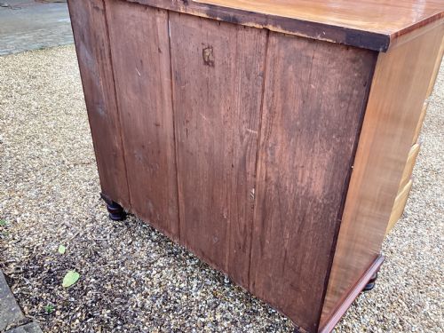 VICTORIAN MAHOGANY CHEST OF DRAWERS - ADDITIONAL PHOTO 6