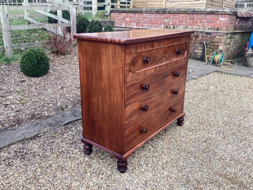 VICTORIAN MAHOGANY CHEST OF DRAWERS - ADDITIONAL PHOTO 13
