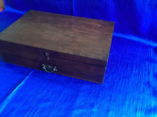 ANTIQUE EDWARDIAN MAHOGANY ARTISTS BOX - ADDITIONAL PHOTO 7